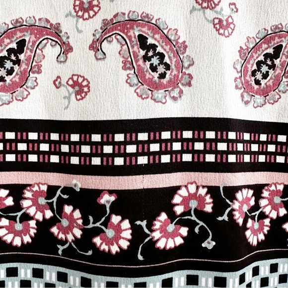 Jean Pascale Embroidered Mixed Print Blouse US Size 8 - Picture 10 of 10